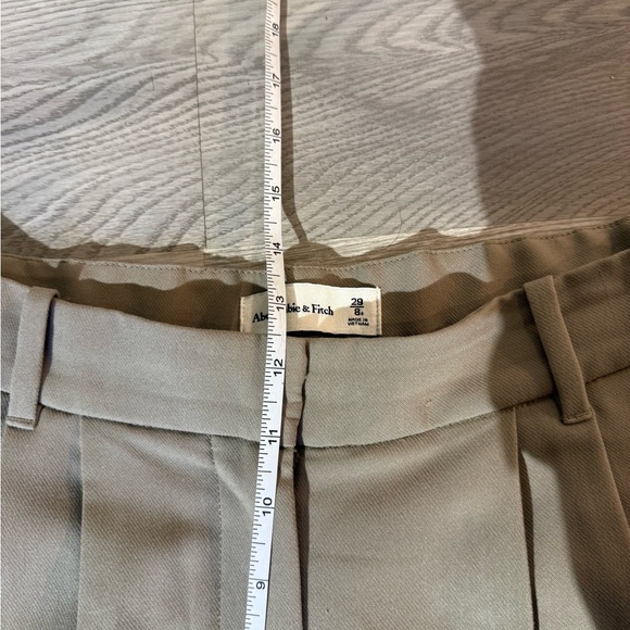 Abercrombie & Fitch Sloane Tailored Tan Wide-Leg Pants - Picture 11 of 16